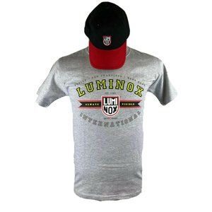 Luminox Swiss Watch Mens Hat Cap Shirt Combo Small